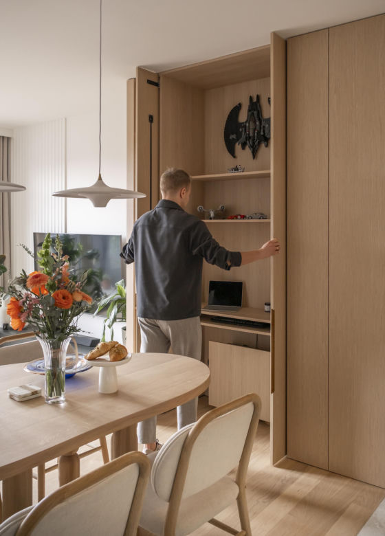 Mieszkanie architekta w Poznaniu inspirowane organicznymi kształtami