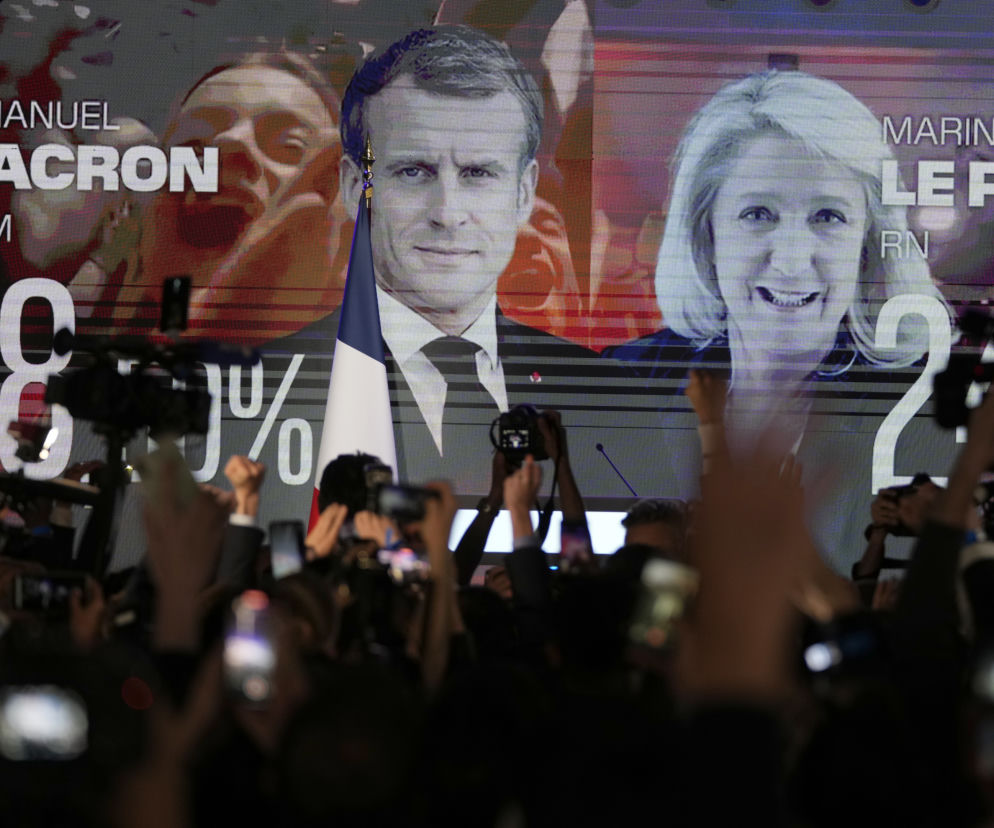 Francja/ Wstępne wyniki I tury wyborów prezydenckich: Emmanuel Macron - 27,41 proc. głosów, Marine Le Pen - 24,03 proc.