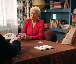 Barwy szczęścia, odc. 3349. Jerzy (Bronisław Wrocławski), Jaworski (Jacek Kałucki), Krystyna Złota (Hanna Bieluszko)