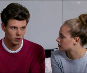 Barwy szczęścia odc. 2020. Oliwka (Wiktoria Gąsiewska), Kacper ( Jakub Szlachetka),
