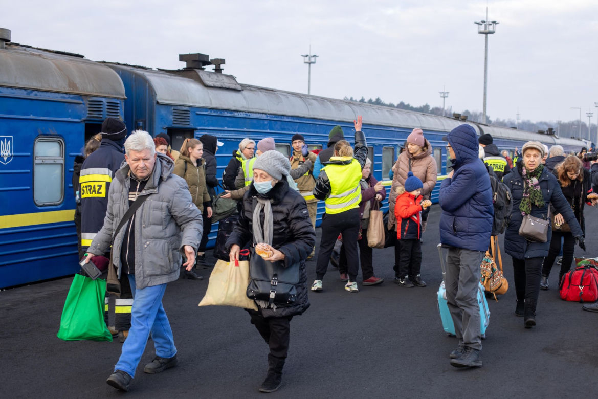 1,5 tys. uchodźców z Ukrainy przyjechało specjalnym pociągiem na Śląsk