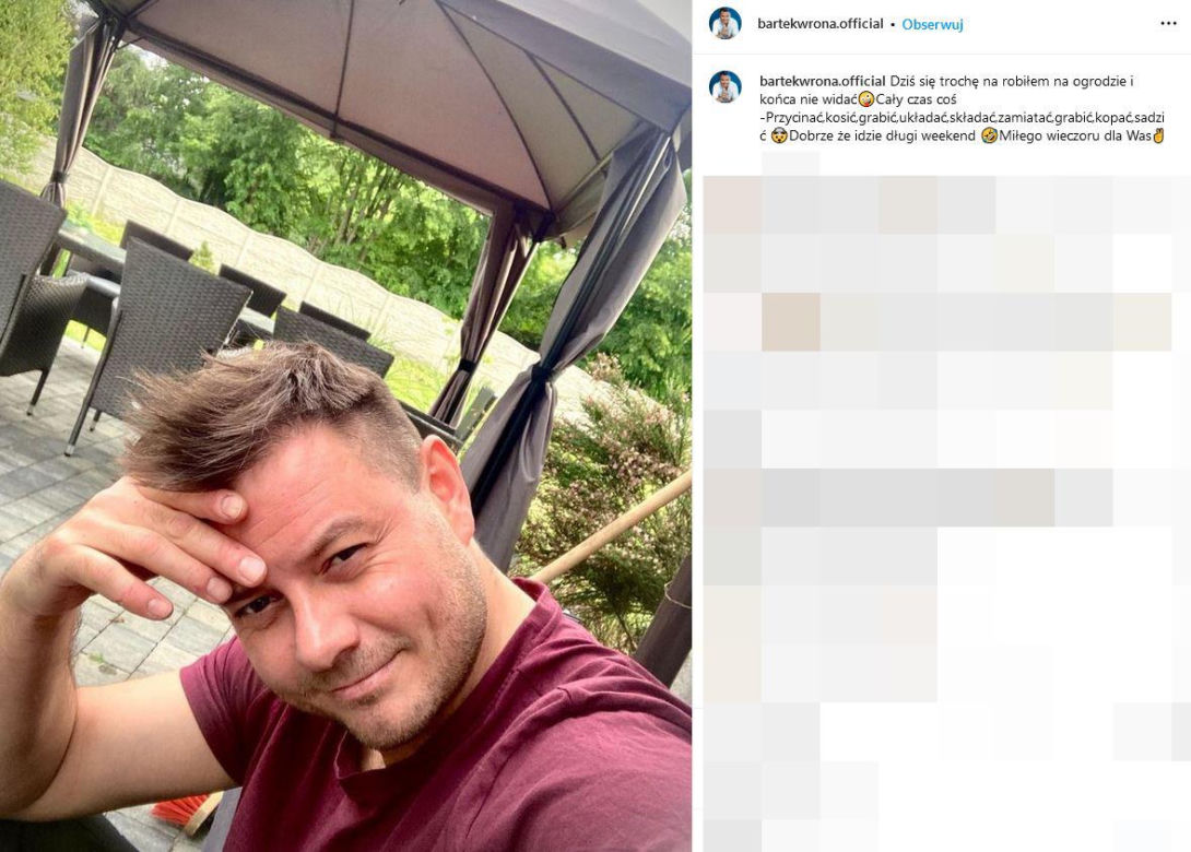 Bartek Wrona tak się zmienił
