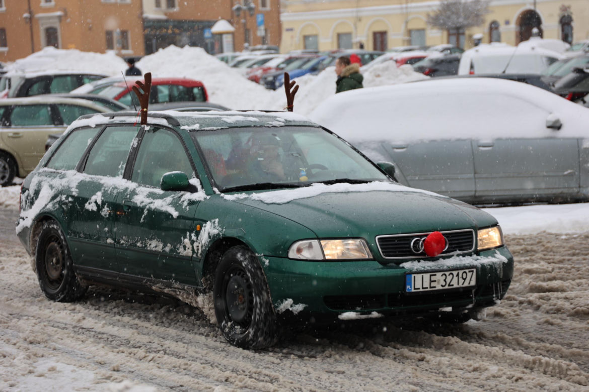 Śnieżyca niestraszna MotoMikołajom z Lublina!