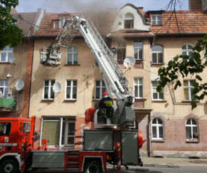 Pożar w kamienicy przy ulicy Narutowicza w Grudziądzu. Jest ofiara śmiertelna