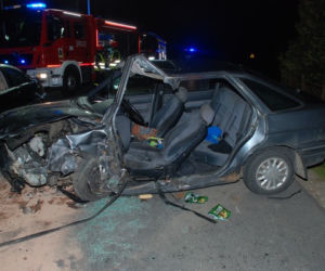 Nocny wypadek w Żarnowcu na Podkarpaciu