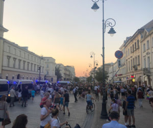 Protest na Krakowskim Przedmieściu