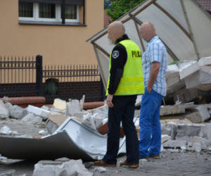 Ktoś wysadził bankomat w powietrze