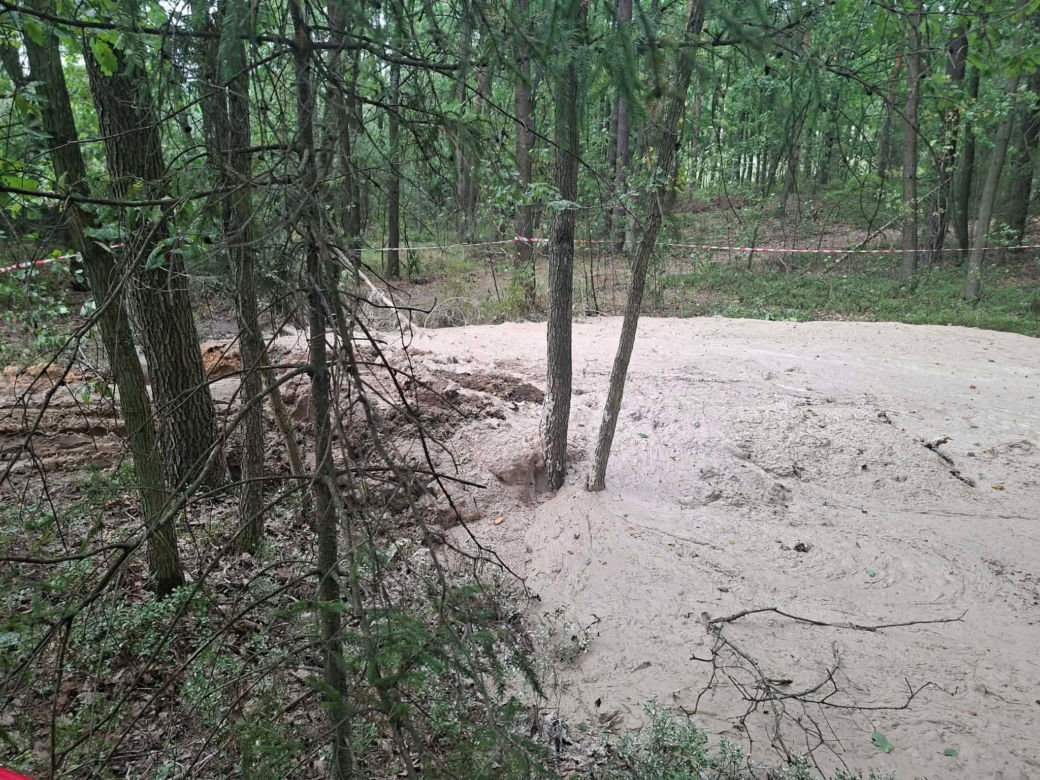Tajemnicza maź zalała las pod Starachowicami. Policja i leśnicy badają sprawę