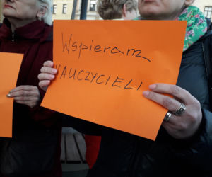 Pikieta poparcia dla nauczycieli