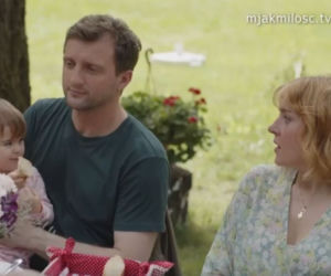 M jak miłość. Ula (Iga Krefft), Bartek (Arkadiusz Smoleński), Kalinka (Oliwia Kępka)