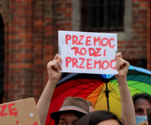 Demonstracja Nie damy się zastraszyć w Toruniu