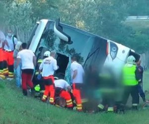 Wypadek autokaru z Polakami na Węgrzech