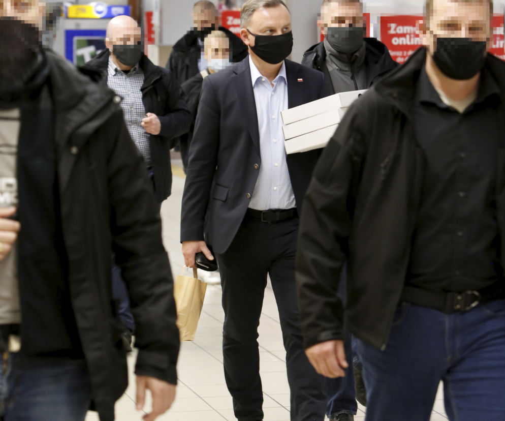 Agata i Andrzej Duda na zakupach w Krakowie