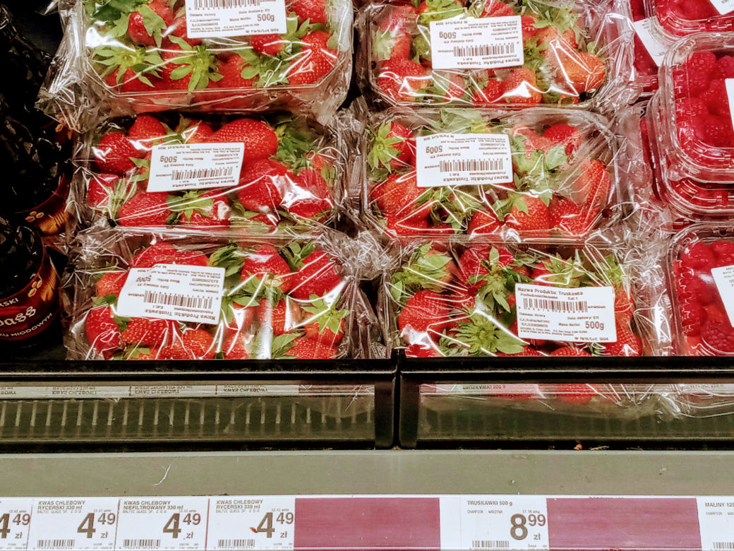 Ceny truskawek w Szczecinie