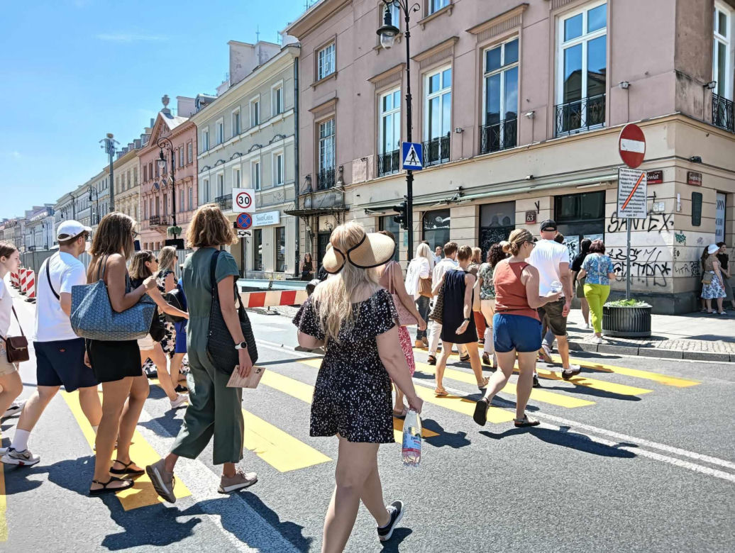 Kawowy ślad w centrum Warszawy