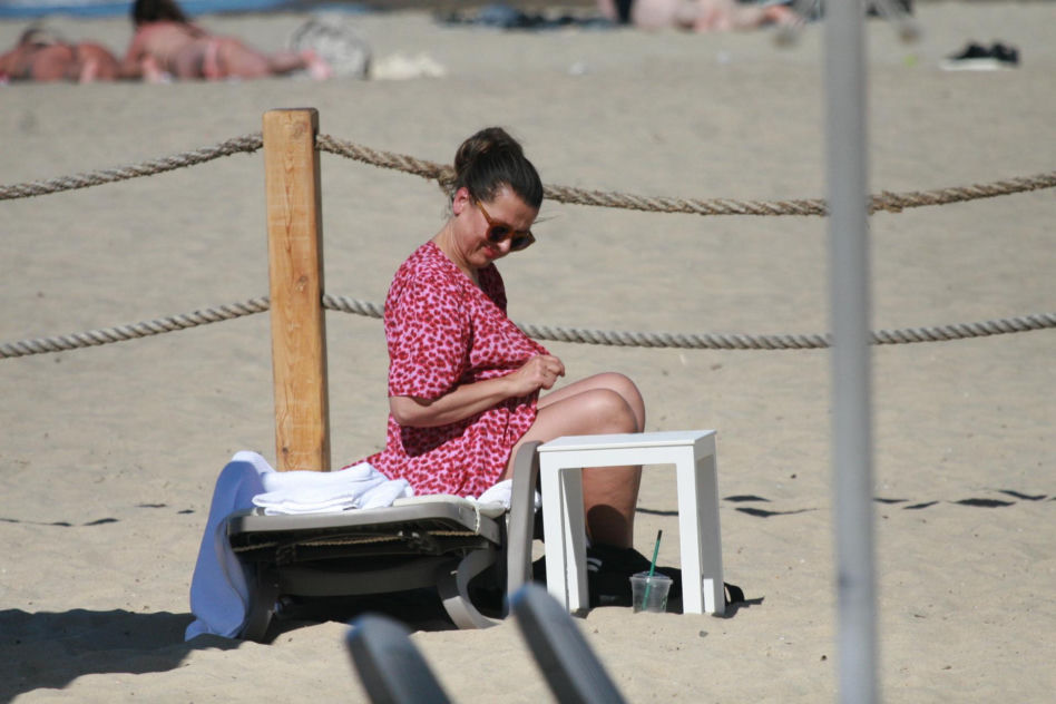 Katarzyna Herman na plaży