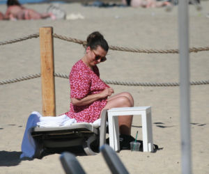 Katarzyna Herman na plaży