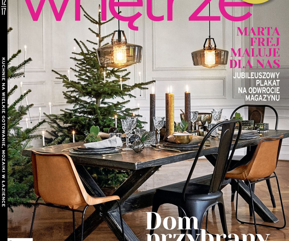 Świąteczny stół - okładka Dobre Wnętrze 12/2017