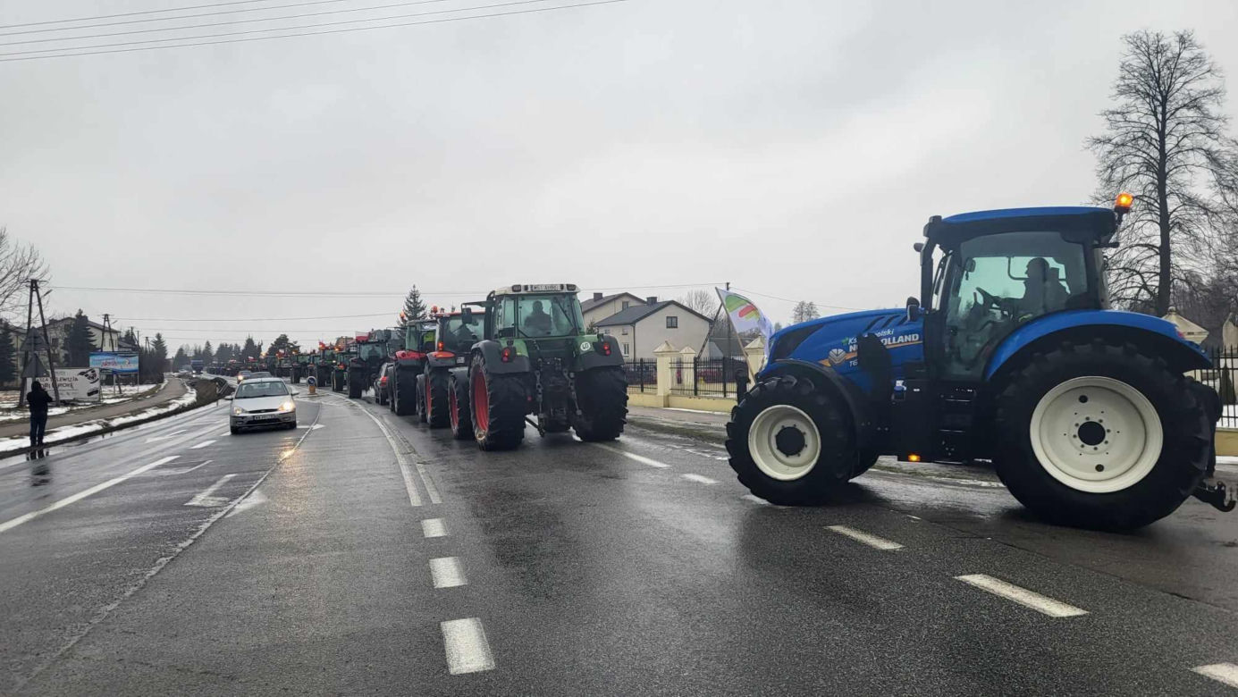 Rolniczy protest przeciwko inportowi z boża z Ukrainy i restrykcjom Europejskiego Zielonego Ładu 