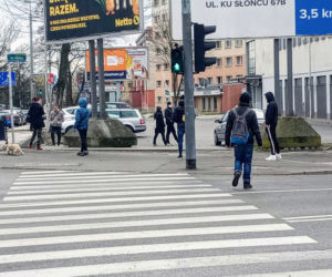 Ograniczenia z powodu epidemii spowodowało kolejki przed sklepami 