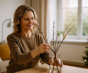 My obchodzimy Barbórkę, Niemcy - Barbarazweige. Te gałązki mają przynieść szczęście