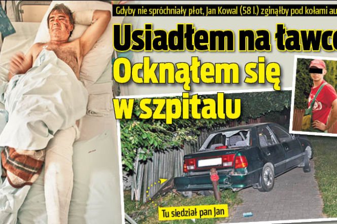 Usiadłem na ławce Ocknąłem się w szpitalu