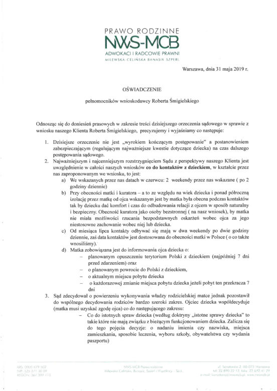Zobaczył córkę po pół roku