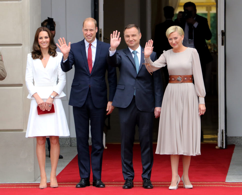 Kate i William w Warszawie