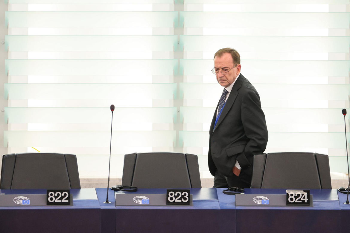 Europosłowie PiS Mariusz Kamiński i Maciej Wąsik w Strasburgu, Francja