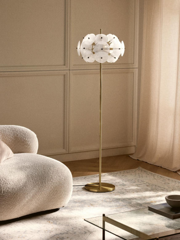 Lampa podłogowa ze szkła - Westwing