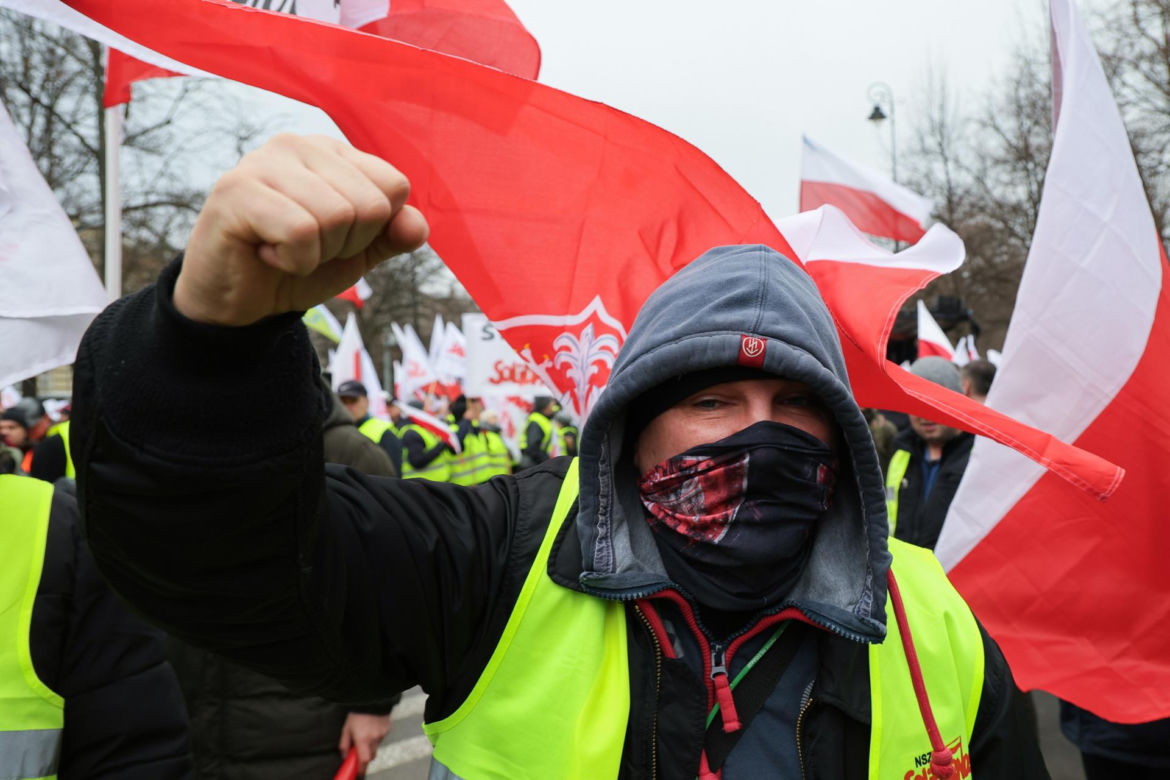 Protest rolników w Warszawie