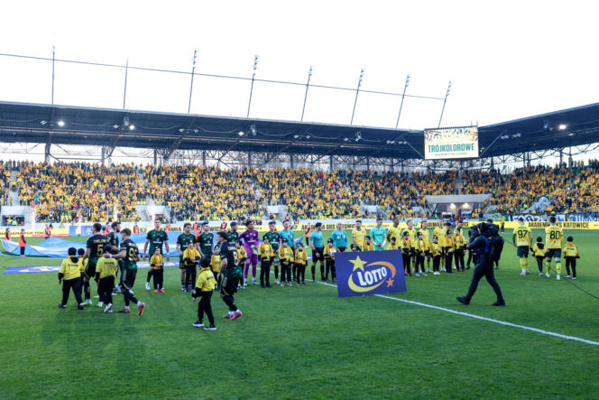 GKS Katowice - Lechia Gdańsk: Zdjęcia kibiców i zawodników z meczu 25. kolejki PKO BP Ekstraklasy