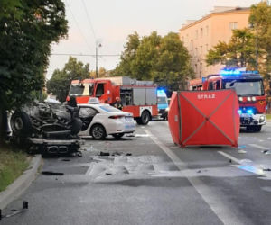 Tragiczny wypadek w Lublinie. Nie żyje jedna osoba, siedem trafiło do szpitala