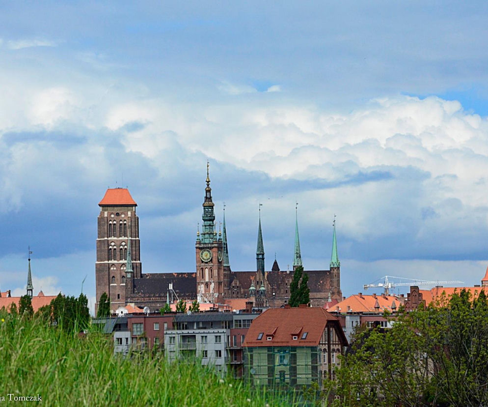 Gdańsk widziany z Biskupiej Górki