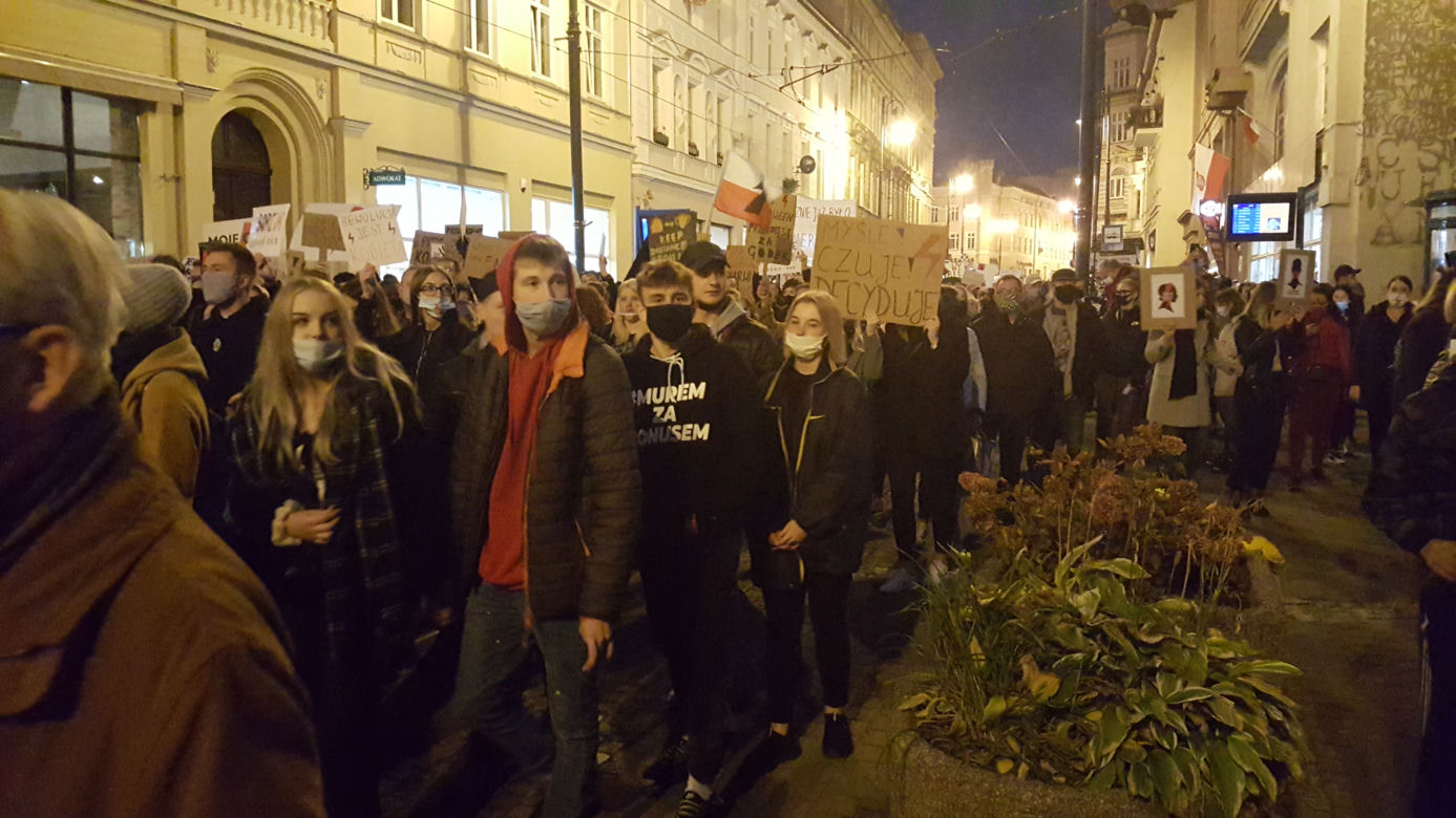 Protest w centrum Bydgoszczy