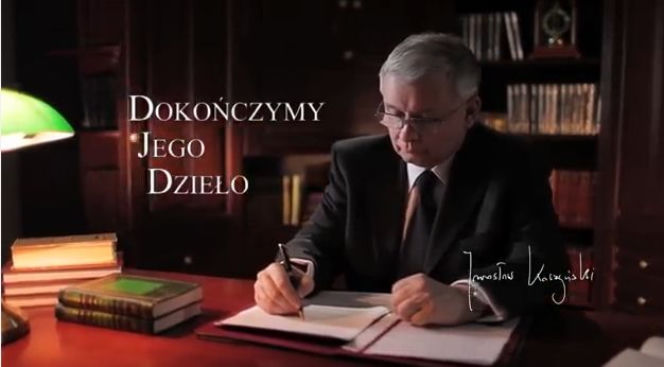 Lech Kaczyński, spot PiS