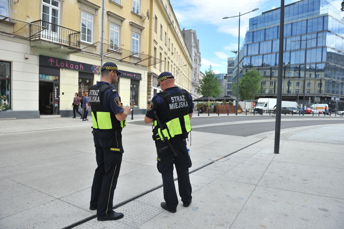 Straż Miejska w Warszawie protestuje