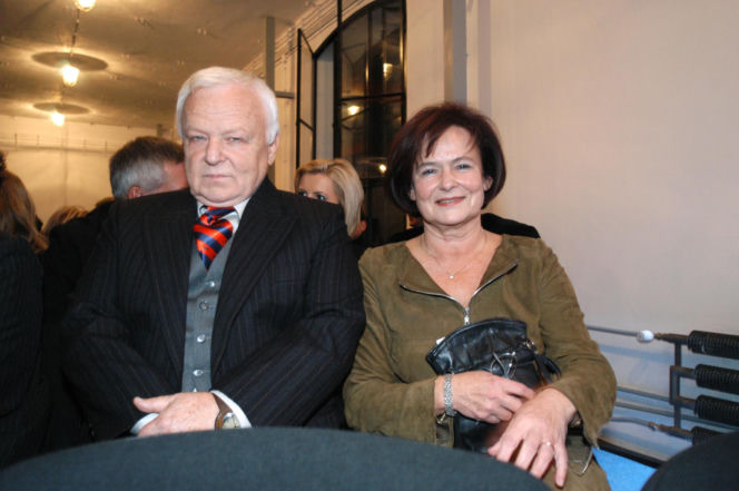 Marian Opania z żoną