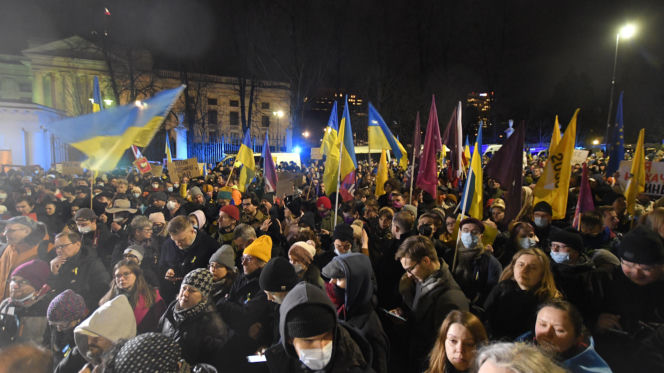 Warszawa w pierwszych dniach po rosyjskiej inwazji na Ukrainę