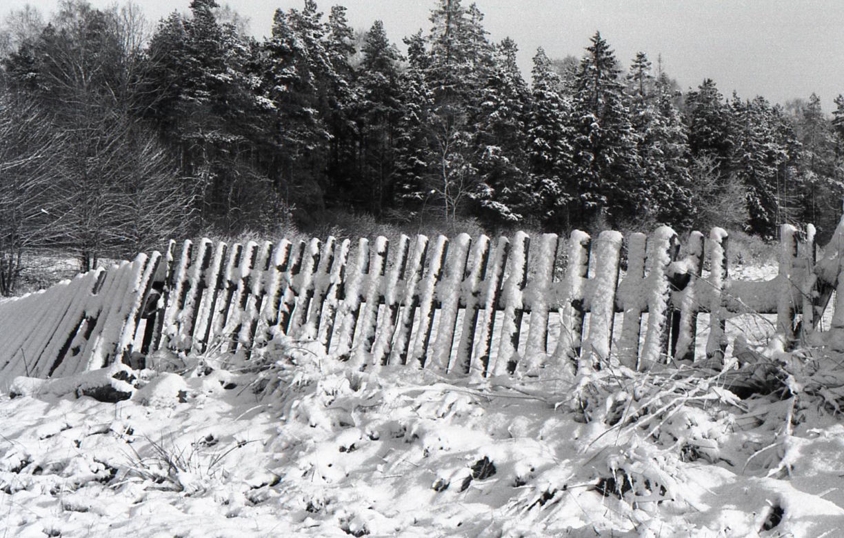 Rybnik zimą w latach 80.