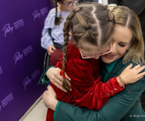 Marta Nawrocka w zieleni