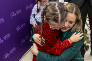 Marta Nawrocka w zieleni