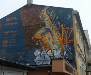 Mural przy ul. Targowej prawdopodobnie zostanie naprawiony.