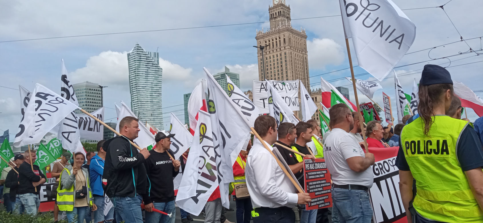 Protest Agrounii w Warszawie 7.07