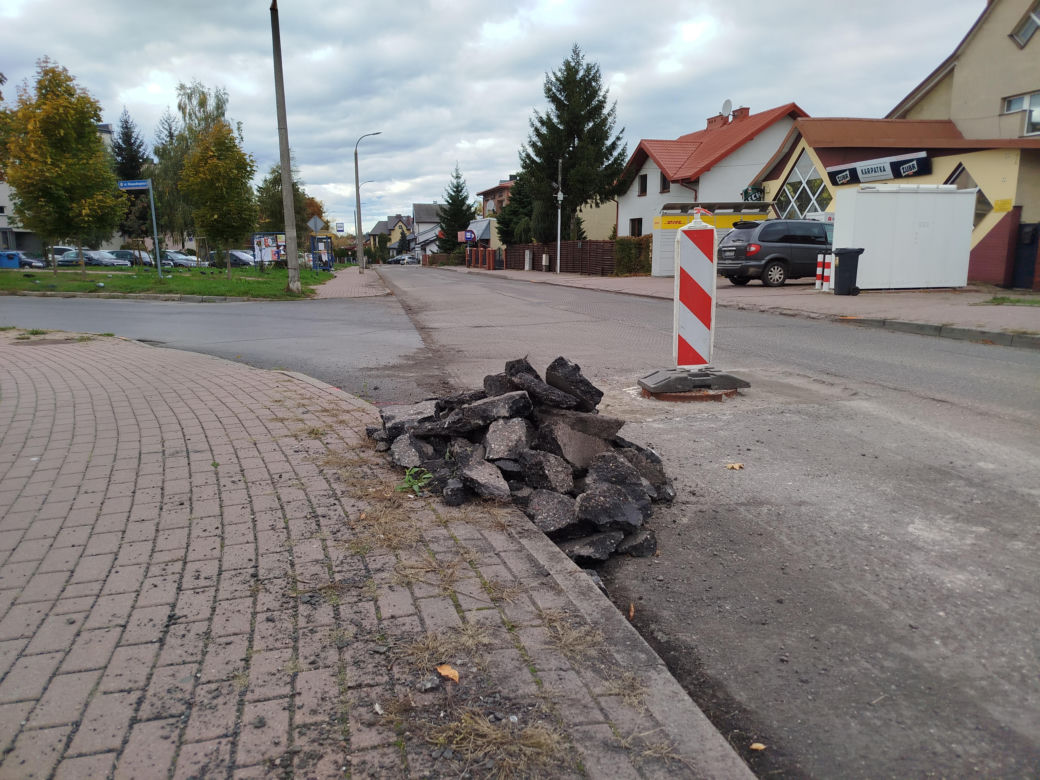 Trwa remont nawierzchni ulic Romanówka i Unitów Podlaskich w Siedlcach