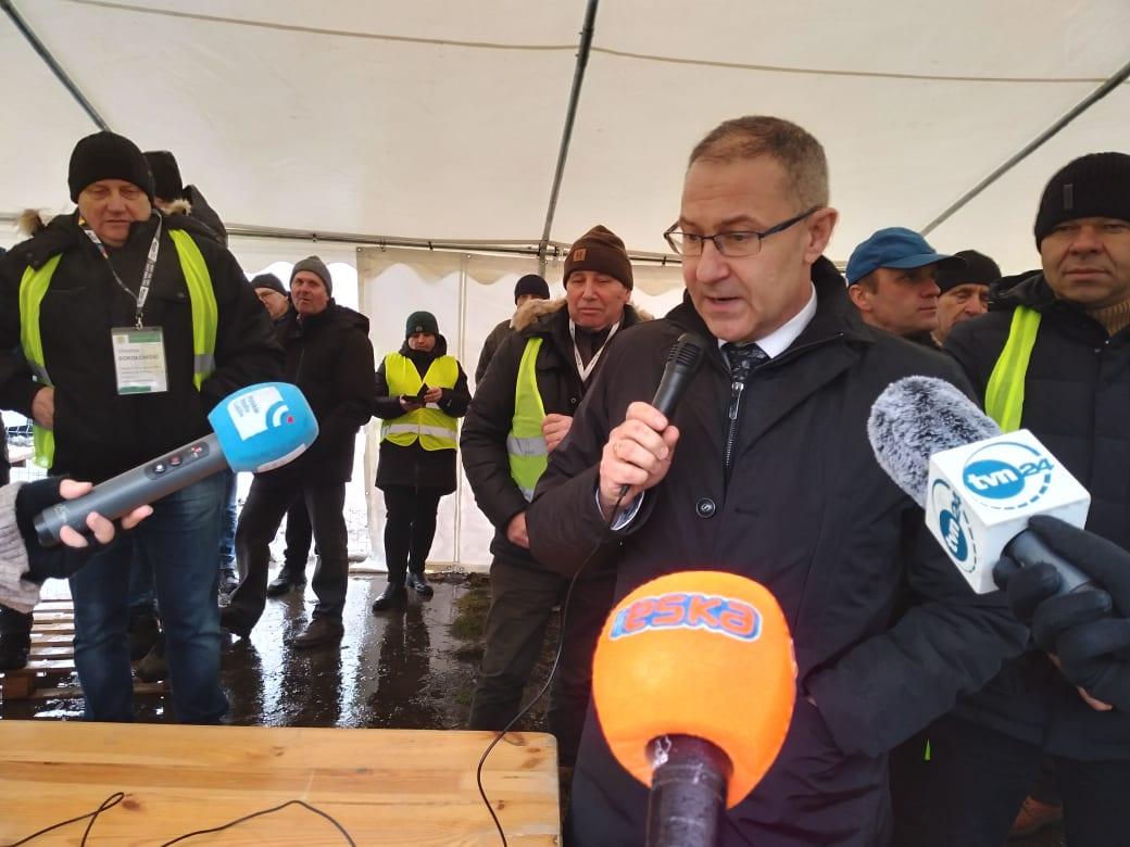 Protest rolników w Hrubieszowie - 9 lutego 2024