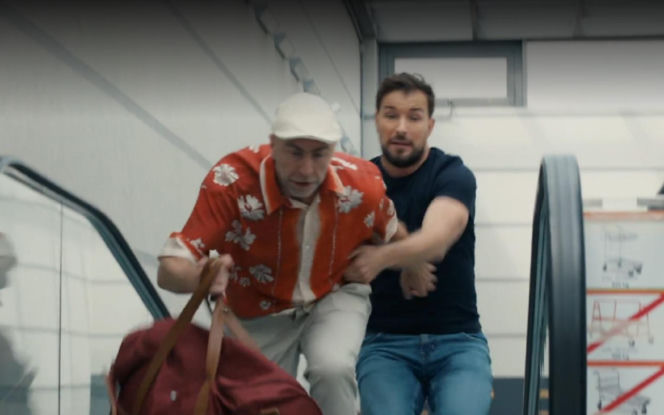 Barwy szczęścia odc. 3272. Marcin Kodur (Oskar Stoczyński), Bazylow  (Andrzej Szeremeta)