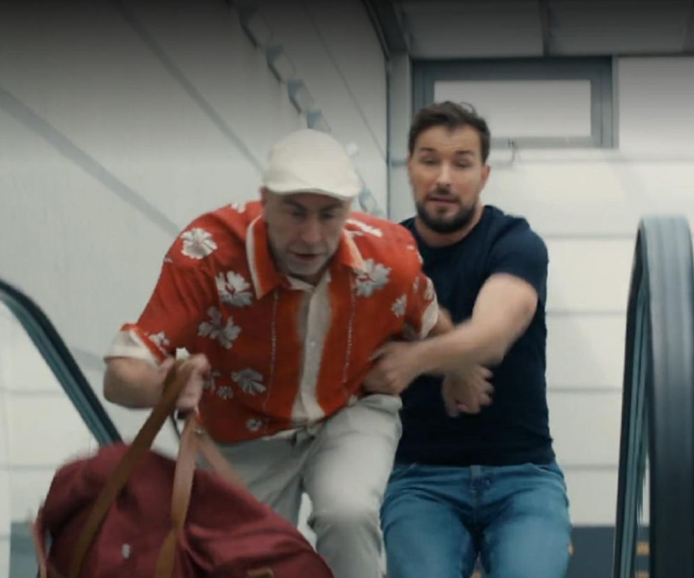 Barwy szczęścia odc. 3272. Marcin Kodur (Oskar Stoczyński), Bazylow  (Andrzej Szeremeta)