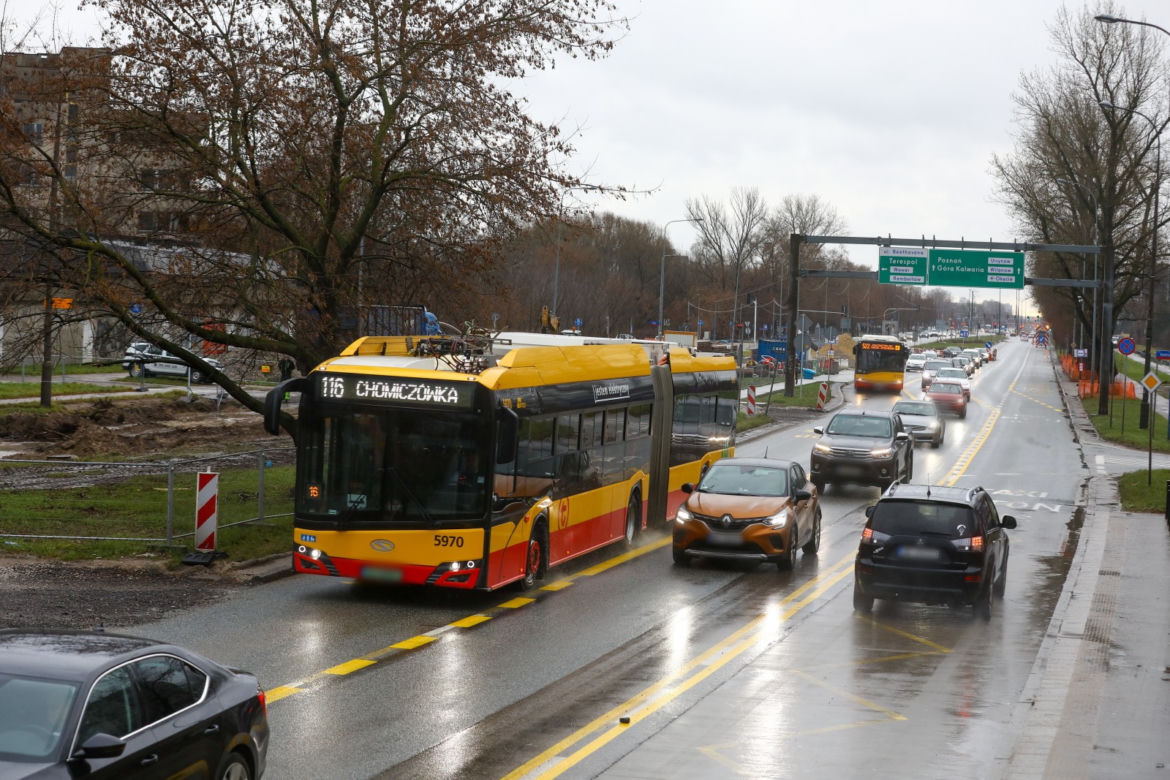 Zmiana organizacji ruchu w związku z budową linii tramwajowej do Wilanowa
