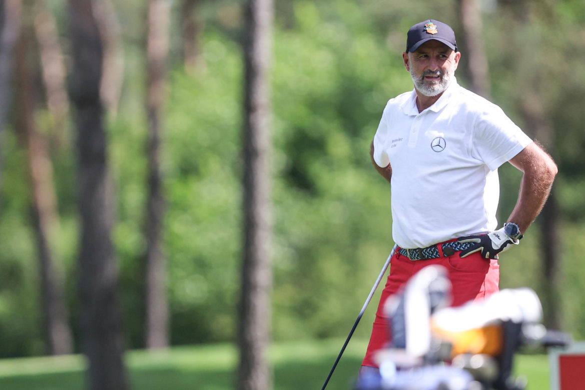 Michał Probierz na polu golfowym